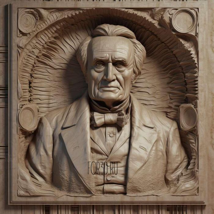 Charles Babbage 3 stl model for CNC